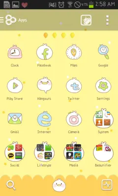 Yellow Chick Go Launcher EX android App screenshot 2